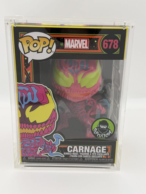 Blacklight Carnage Figure #678 with Hard Case