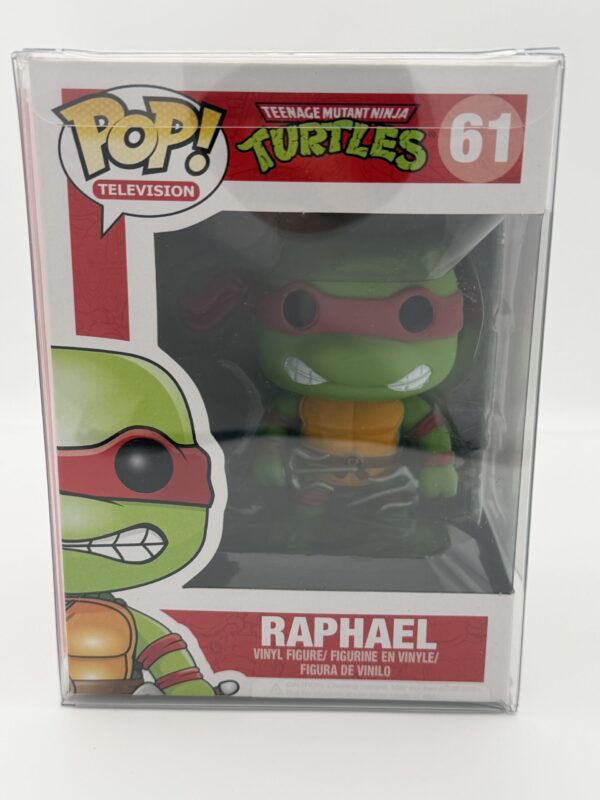 Teenage Mutant Ninja Turtles Raphael Vinyl Figure #61 With Protector
