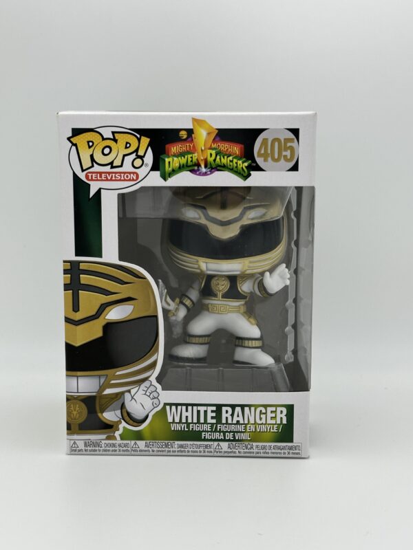 White Ranger #405 (Power Rangers) with pop protector
